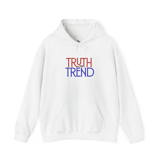Truth over Trend Hooded Sweatshirt, Casual Unisex Hoodie, Comfort Wear, Gift for Friends, Street Style Apparel, Cozy Layering Piece