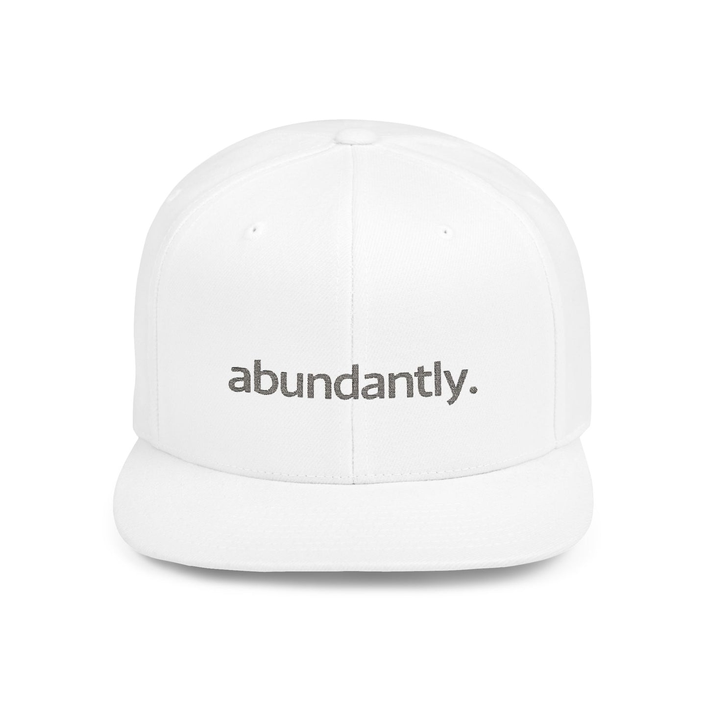 Flat Bill Snapback Cap - Abundant Life Christian Hat