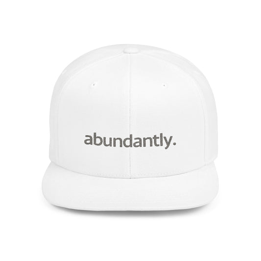 Flat Bill Snapback Cap - Abundant Life Christian Hat